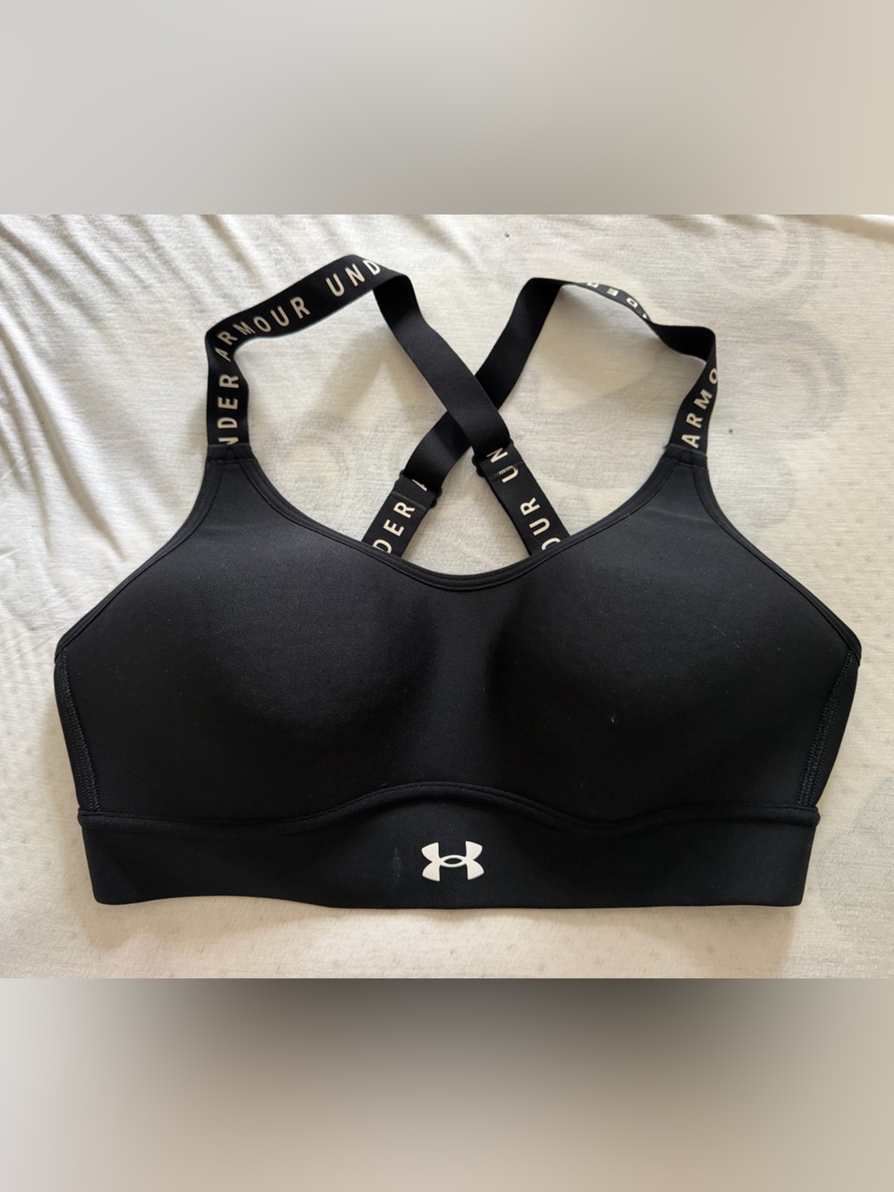 Under Armour Black Cross-Back High Impact Sports Bra